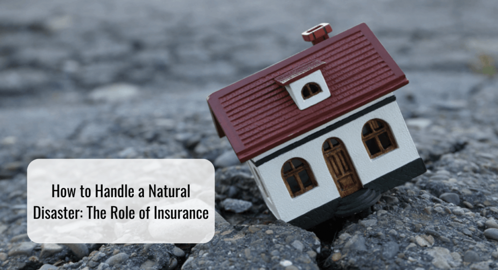 House affected by a natural disaster