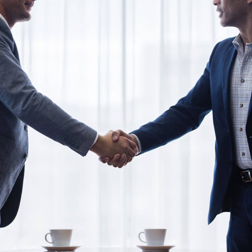 Business handshake
